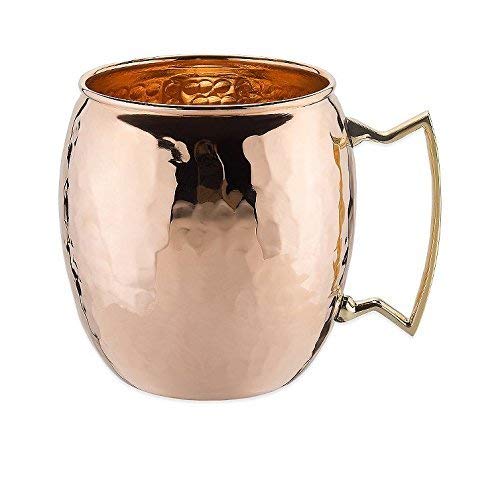 Solid Copper Unlined Hammered Moscow Mule Mug 2 Pack - 16 Oz. * Twilight Parties*