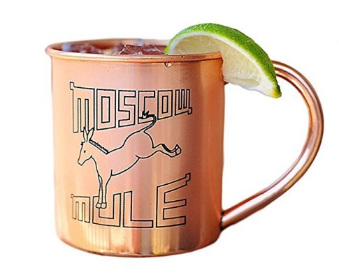 Copper Mug with Mule Logo for Moscow Mules – 100% Pure Copper Moscow Mule Mug – 14 OZ Review