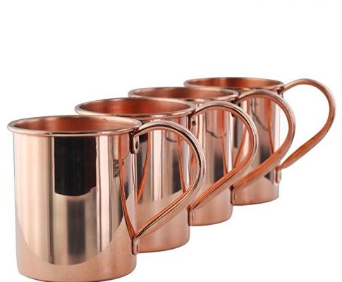 Solid 100% Pure Copper Moscow Mule Mugs Set of 4 Review