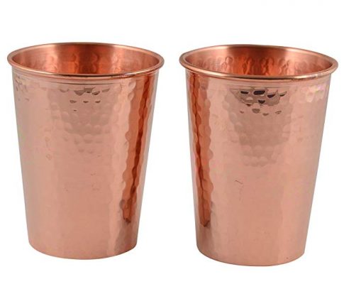 CopperBull Thickest Heaviest Hammered 1 mm Copper Tumbler Set for Water Moscow Mule Ayurvedic Healing,14 Oz (2X) Review