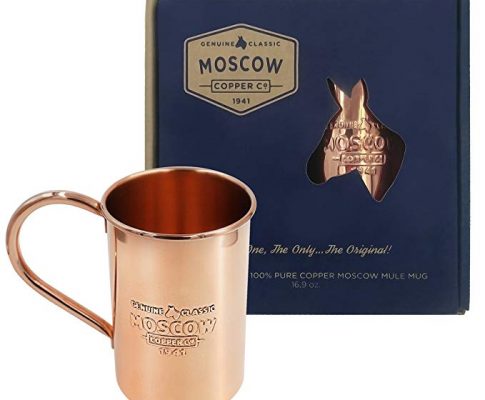 The Original 100% Pure Copper Mug | 16 oz – Classic, Unlined & Non Lacquered | Heavy Gauge Welded Handle | Gift Box w/ Recipe Book & Polishing Cloth by Moscow Copper Company Review