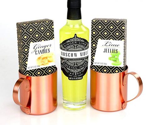 The ‘Moscow Mule Party-to-Go’ Set by Modern Gourmet Foods | A Collection of Moscow Mule Mix, 2 Moscow Mule Mugs, Lime Candies, and Ginger Candies Review