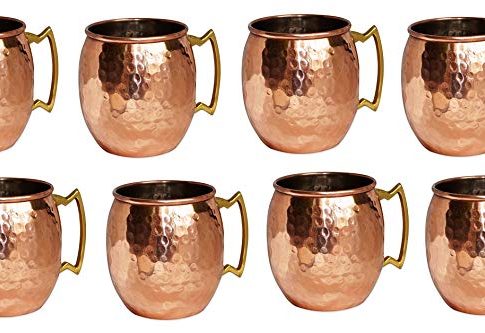 Copper Moscow Mule Mug Hammered Dutch Style Lacquered Finish (8) Review