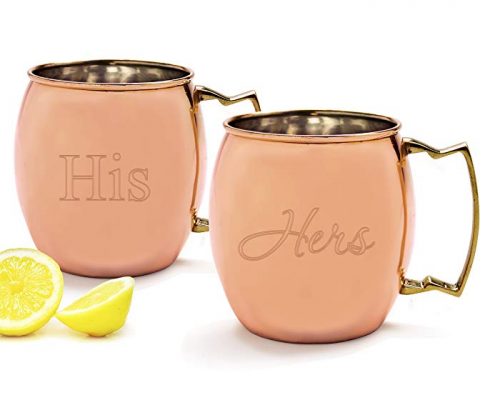 Cathy’s Concepts His/Hers Moscow Mule Copper Mug with Polishing Cloth, Copper, Set of 2 Review