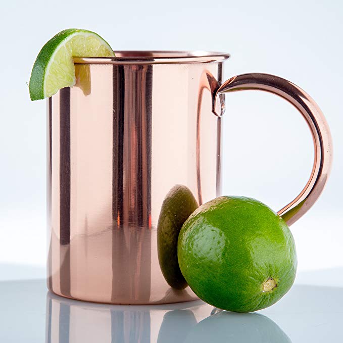 Copper Mug for Moscow Mules - 22 oz Perfect Copper Mug No Inner Lining - Copper 100 Percent Pure, Moscow Mule Copper Mugs