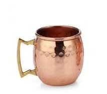 STREET CRAFT 100% Authentic Hammered Copper Moscow Mule Shot Mug Capacity 2 Oz Pack of 1