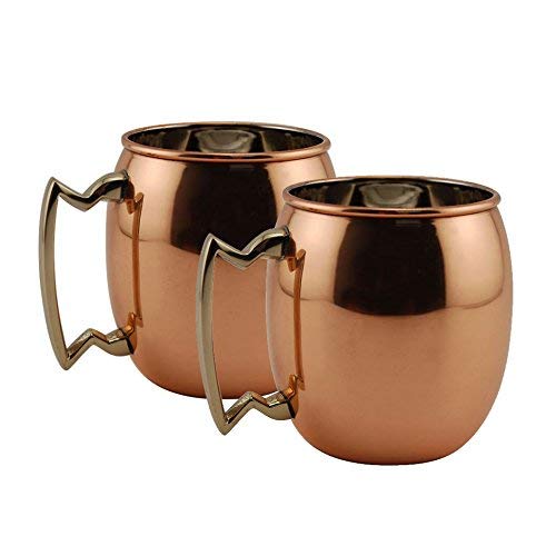 Moscow Mule Copper Mugs - One Pint - 2 Pack