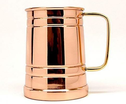 Tankard Large Moscow Mule Copper Mugs, 20 Oz – Handmade of 100% Pure Copper, Brass Handle Review