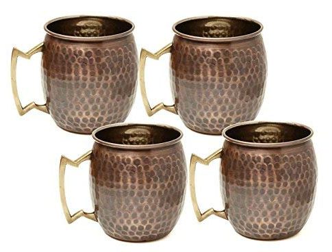 Old Dutch OS437 16 oz Antique Hammered Solid Copper Moscow Mule Mugs – Set of 4 Review