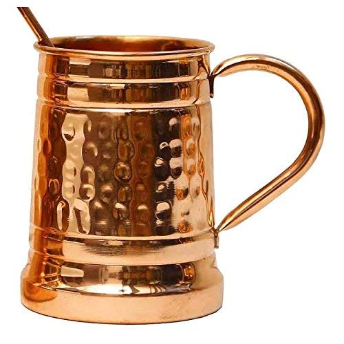 Staglife Moscow Mule Copper Cups with Copper Handle Gift Set of 4 Capacity 16 Oz