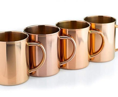 TeikisÂ (4 Pack) 16 Oz Moscow Mule Copper Mugs – – Chills quickly and keeps the drinks frosty Review