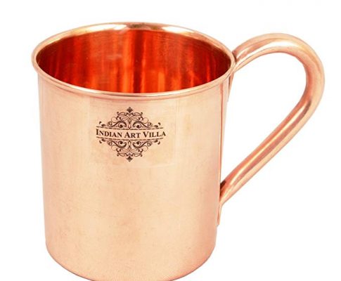 IndianArtVilla Pure Copper Moscow Mule Beer Mug Cup | 14 Oz Simply Classy | For Party, Home, Bar and Restaurant Review