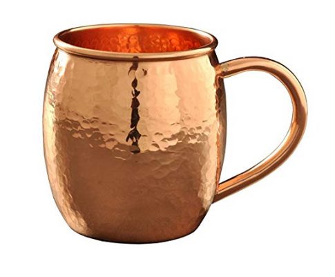 Moscow Mule Copper Mugs – Hammered – 100% HANDCRAFTED – Pure Solid Copper Mugs 16 oz-Best Quality Cocktail Real mule Drinks Review