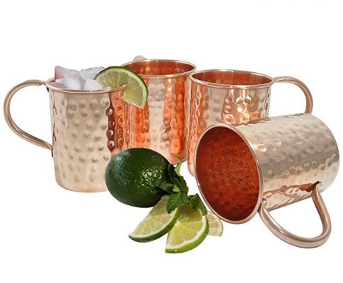 AsiaCraft Copper Moscow Mule Mug Hammered Lacquered Finish, Set of 4 Review