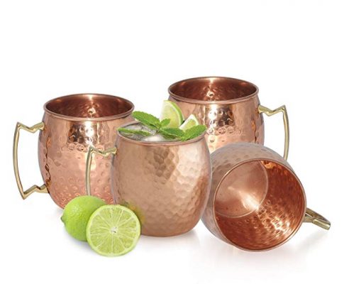 AVS Store Handmade Pure Copper Hammered Moscow Mule Mug (Pack of 4) Review