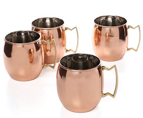 Old Dutch Style 16 Oz. Smooth Solid Copper Moscow Mule Mugs with Brass Handle (04) Review