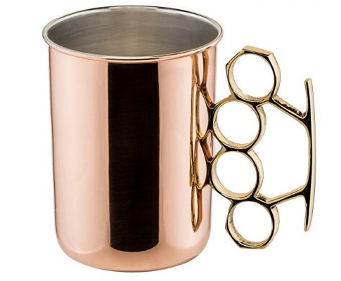 Old Dutch Brass Knuckle Moscow Mule Mug, 20-Ounce Review