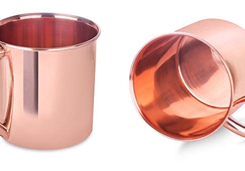 BirdRock Home Simple Copper Moscow Mule Mugs | Set of 2 | Cup | Home and Kitchen | Cocktails | Drinks Review