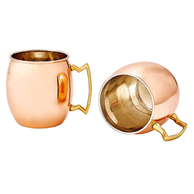 Solid Copper Moscow Mule Mug - 16oz Copper Mug with No Inner Linning (2)