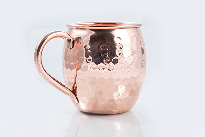 Moscow Mule Copper Mug Hammered Pure Handcrafted 16 Oz / 500ml. The Best Gift Beer Mugs ever!!