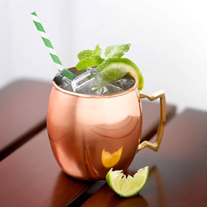 Moscow Mules 16 oz. Barrel Style Copper Moscow Mule Mug