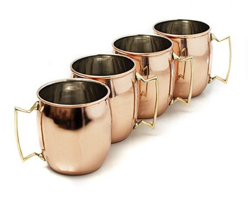 MOSCOW MULE SET OF 4 16 OUNCE MUGS SOLID COPPER Review