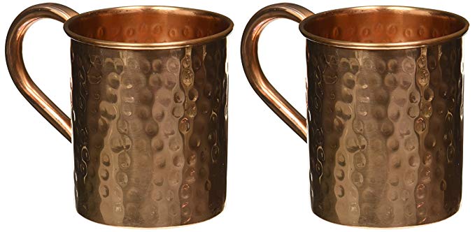 Copper Moscow Mule Mug Hammered set of 2