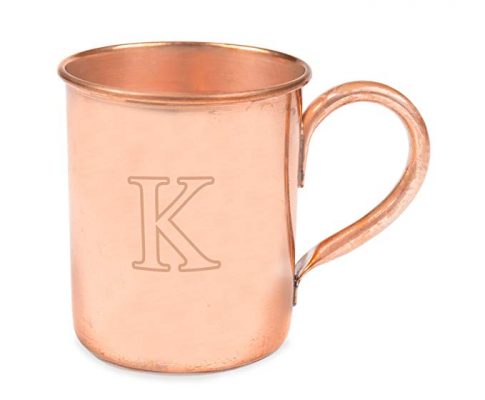 Cathy’s Concepts Personalized Moscow Mule Copper Mug with Polishing Cloth, Letter K Review