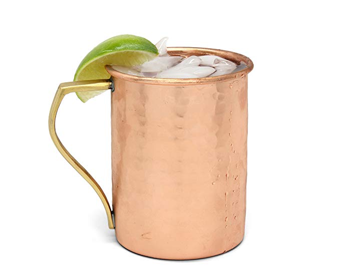 High Quality Copper Moscow Mule Mug - Hammered Finish (16oz)