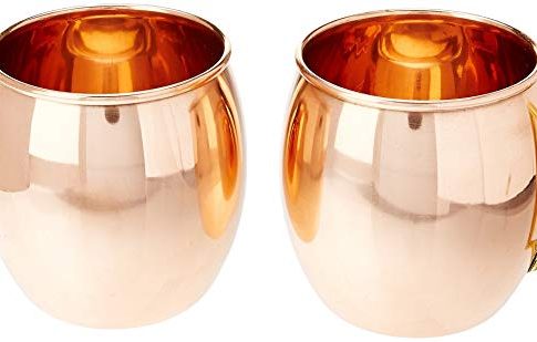 Mule Me! Copper Mugs Moscow Mule No Inner Lining Copper Mugs, Set of 2, 16 oz. Review