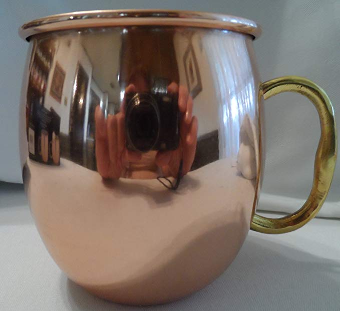 18 oz. Copper Plated Stainless Steel Moscow Mule Mug Set of Two