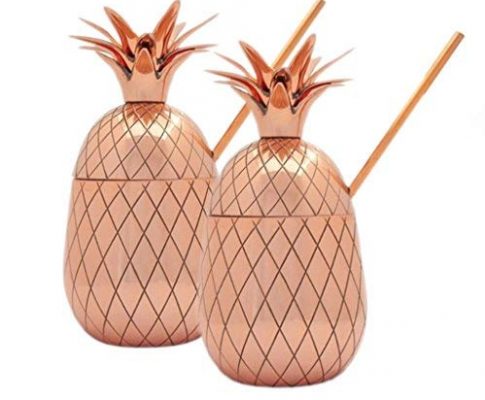 BonBon Copper Pineapple Cup 2-Pack Tumbler With Copper Straw, 17 OZ (Set of 2) Review