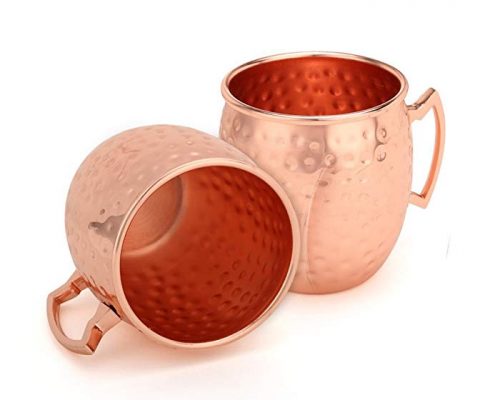 Moscow Mule Mugs, 100% Handcrafted Food Grade Pure Copper Moscow Mule Mugs (Set of 2) – 16 oz Review