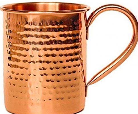 Melange Set of 2 Copper Classic Mug for Moscow Mules – 24 oz – 100% Pure Hammered Copper – Heavy Gauge – No lining – Includes FREE Recipe book Review