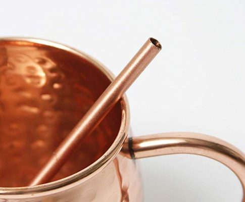 Premium Quality Copper Straws for Moscow Mules – No mug required! 5.5″ – Set of 5 – by Alchemade Review