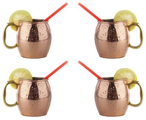 Set of 4 Moscow Mule Mugs, 16oz Size Review