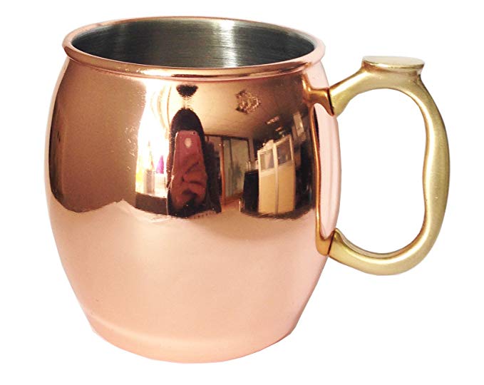 SNT - Moscow Mule Polished Copper Mug 16 Ounce (16oz)