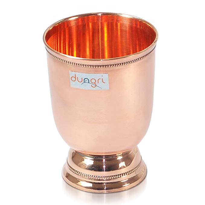 Dungri India Craft ® Handmade Best Quality Copper Moscow Mule Cups Mugs - Copper Mint julep Cup