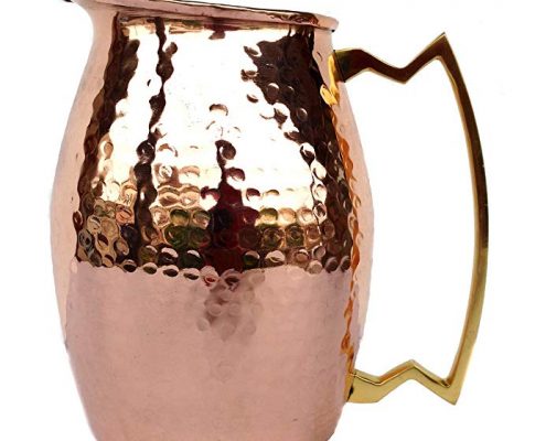 Rastogi Handicrafts Pure copper Hammered Jug NEW Heavy Gauge Pure Solid Hammered Copper Moscow Mule Water Pitcher Review