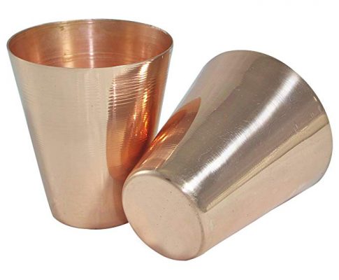 Set of 2 – Prisha India Craft ® Small Solid Copper Moscow Mule Shot Glasses, Capacity 2.46 oz per tumblers – SHOT GLASS Copper Moscow Mule Cocktail Cup, Wine Glasses Review