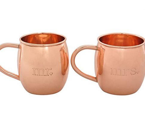 Mr. and Mrs. Copper Mugs for Moscow Mules – 100% pure copper – etched Review