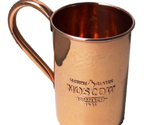 PARIJAT HANDICRAFT Copper Moscow Mule Mugs Cups Capacity 16 Ounce with Logo Classic Copper. Review