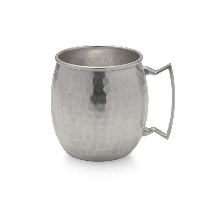 Mikasa Silver-Plated Hammered Moscow Mule Mug, 20-Ounce