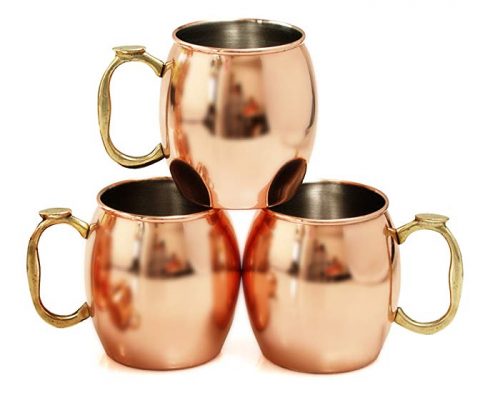 Copper-Plated 20 Ounce Moscow Mule Drinking Mug, Set of 3 Review