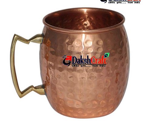 Dakshcraft Moscow Mule Copper Mugs Copper Drinking Cups and Sets(Capacity – 500 ml / 16.90 oz) Review