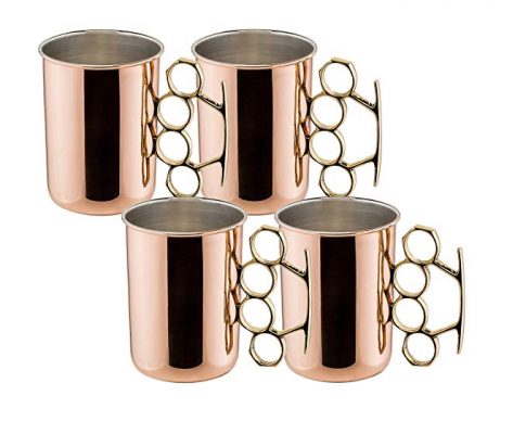 Old Dutch Brass Knuckle Moscow Mule Mug, 20-Ounce, Set of 4 Review