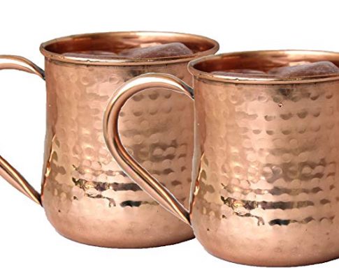 STREET CRAFT Copper Moscow Mule Mug Handmade of 100% Pure Copper Hammered Moscow Mule Mugs Cups Capacity 16 Oz Copper Handle Mug Set of 2 Review