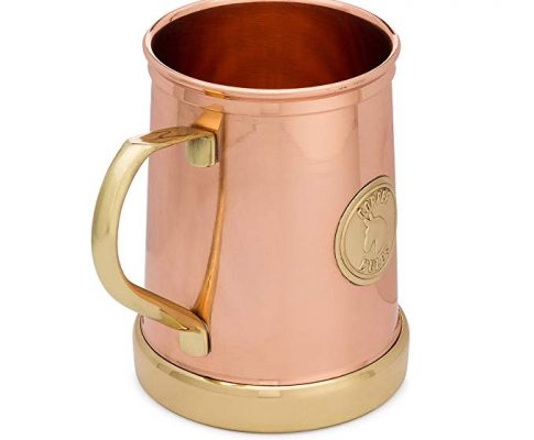 The Finest HandCrafted Copper Mug by Copper Mules – Innovative Patent Pending Design – ULTRA Comfort Handle – Solid Brass Base – HEAVY 12oz Empty Weight – Holds 18oz Review