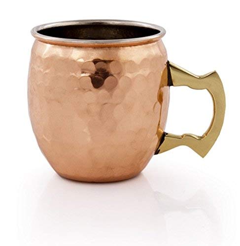 Twine True Fabrication 3622 Old Kentucky Home Hammered Moscow Mule Shot Mugs, Multicolor