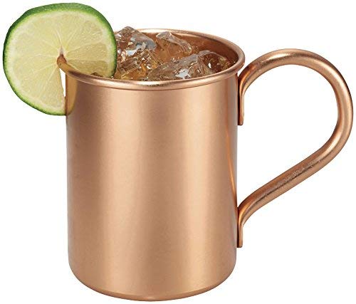 Melange Set of 4 Copper Classic Mug for Moscow Mules - 20 oz - 100% Pure Copper - Heavy Gauge - No lining - Includes FREE Recipe book